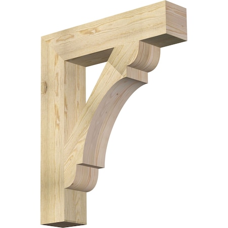 Olympic Block Rough Sawn Bracket, Douglas Fir, 6W X 30D X 36H